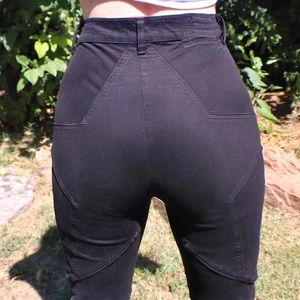 Revice denim venus crops jet black wash